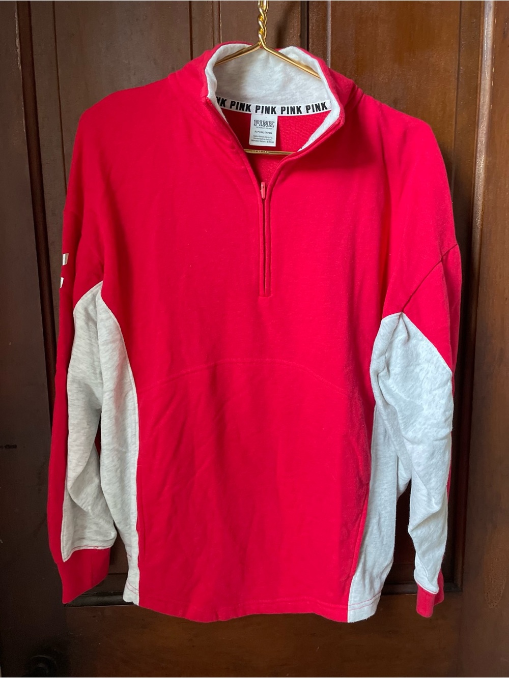 Victoria's Secret / Pink women's size small red pullover sweatshirt - Picture 2 of 6